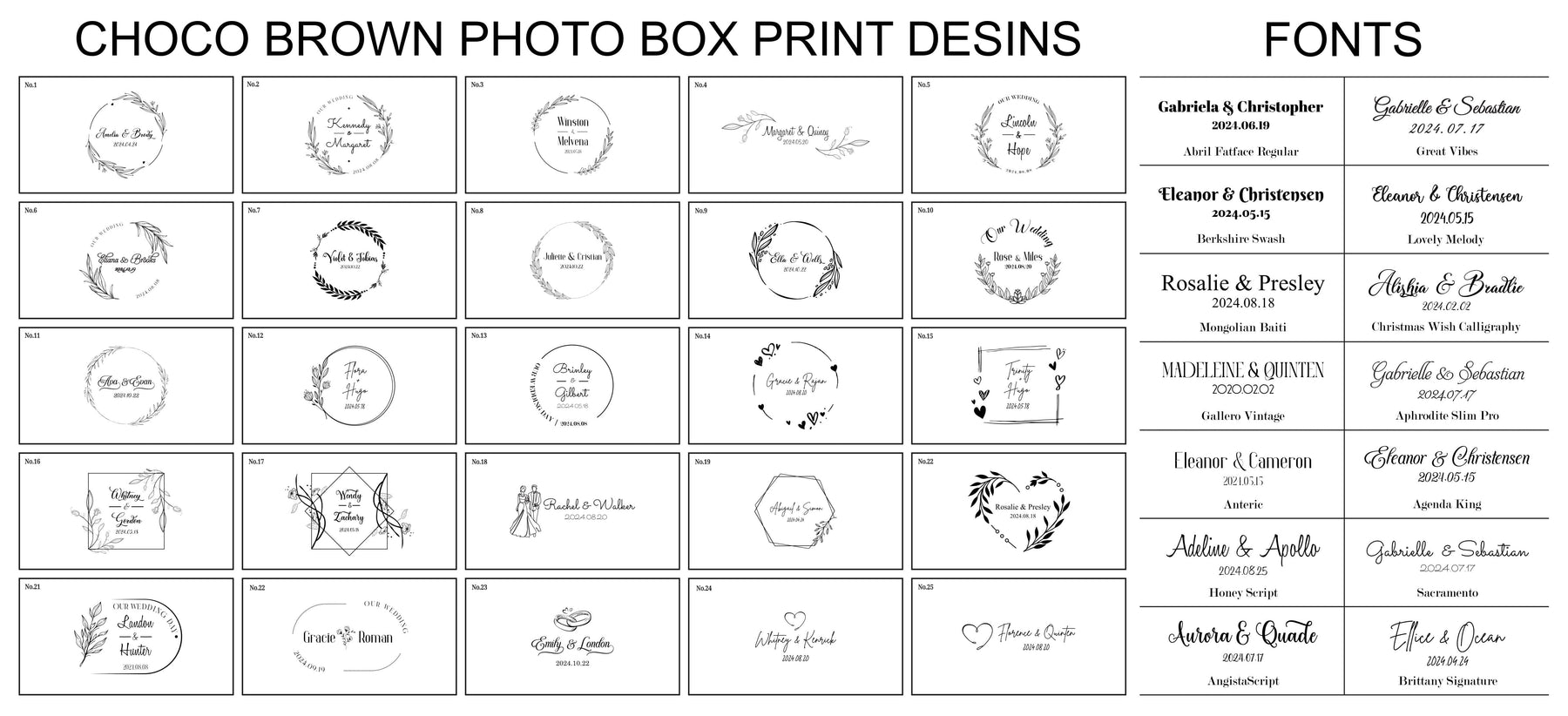 5x7 Choco brown fabric photo box
