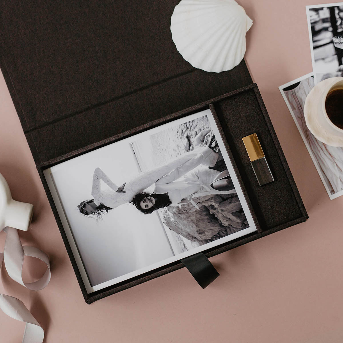 6x8 Midnight fabric photo box