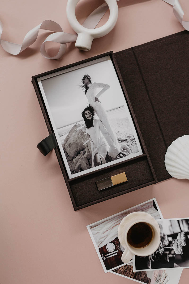 6x8 Midnight fabric photo box
