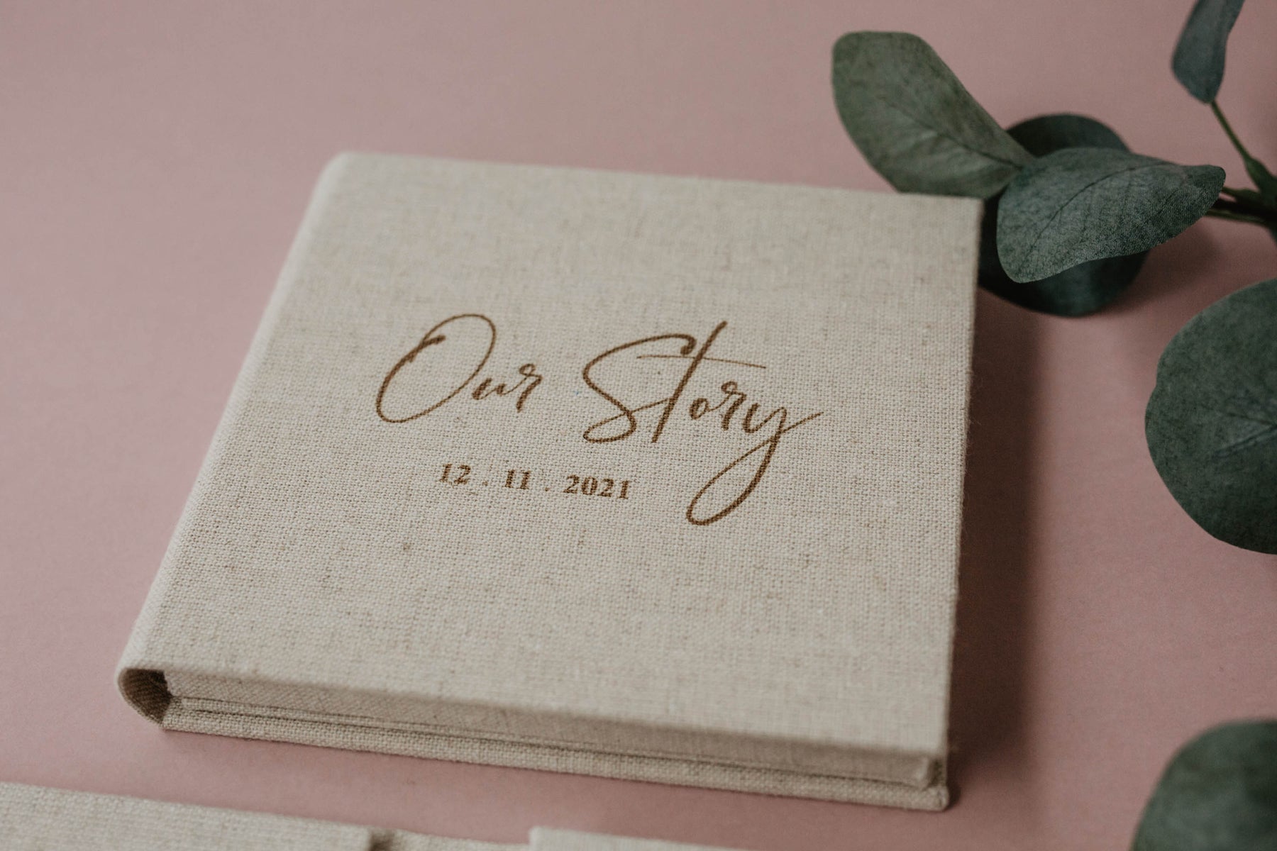 4x4 Vintage fabric USB box with photo