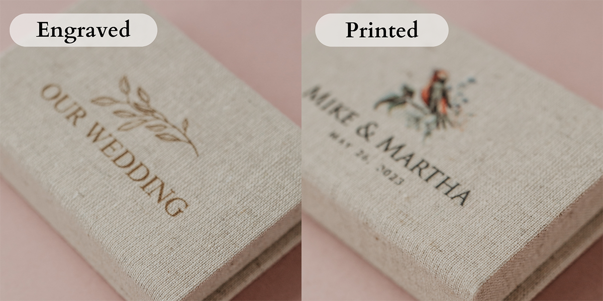 6x8 Vintage fabric photo box