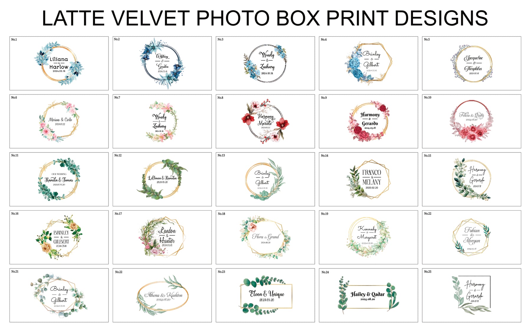 4x6 Latte velvet photo box