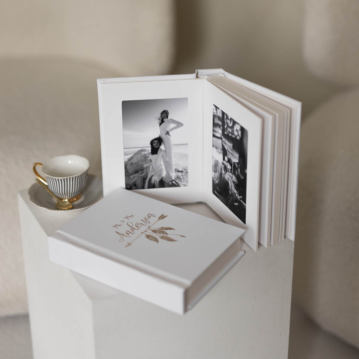 4x6 White matted photo album