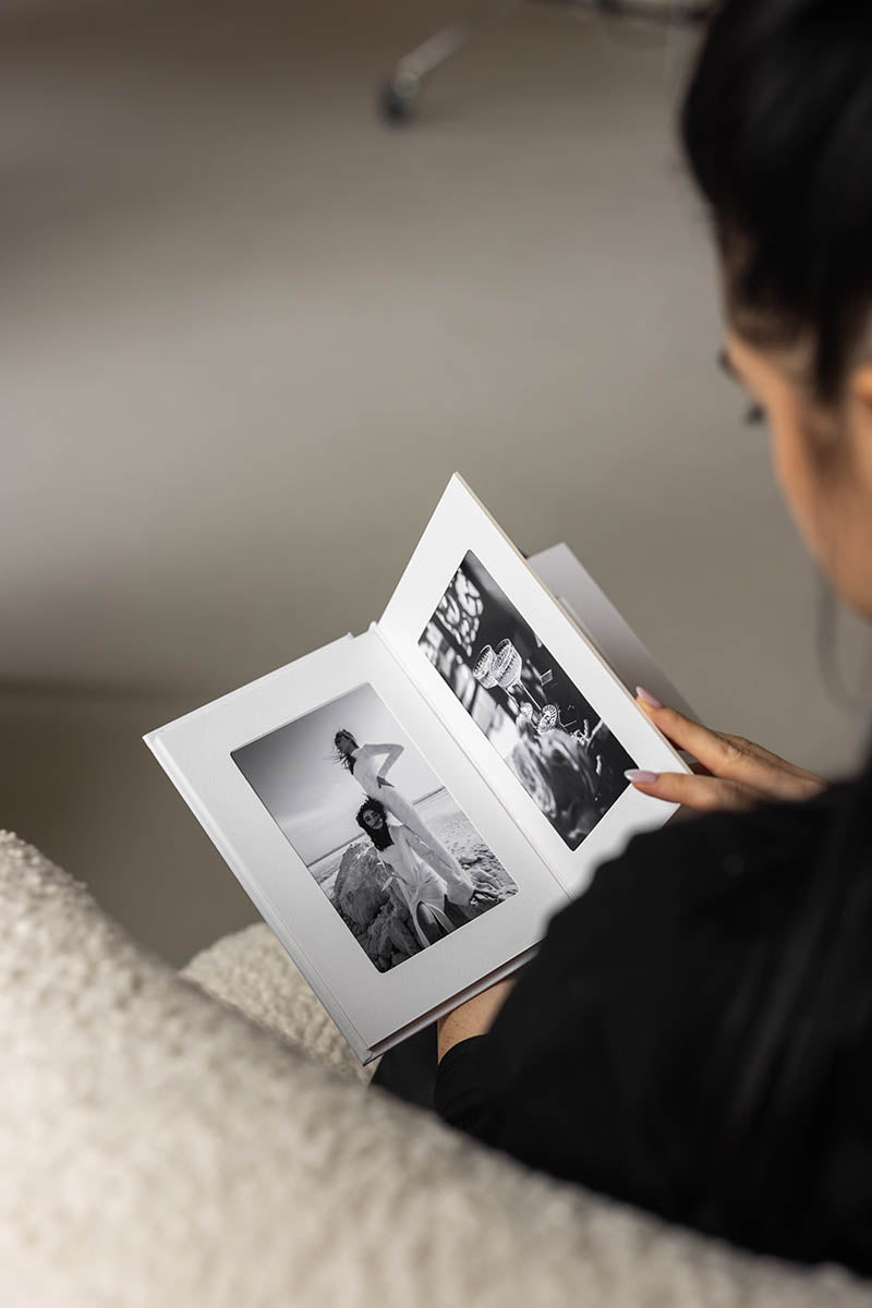 4x6 White matted photo album