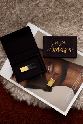 Midnight fabric USB box