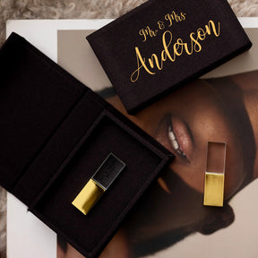 Midnight fabric USB box