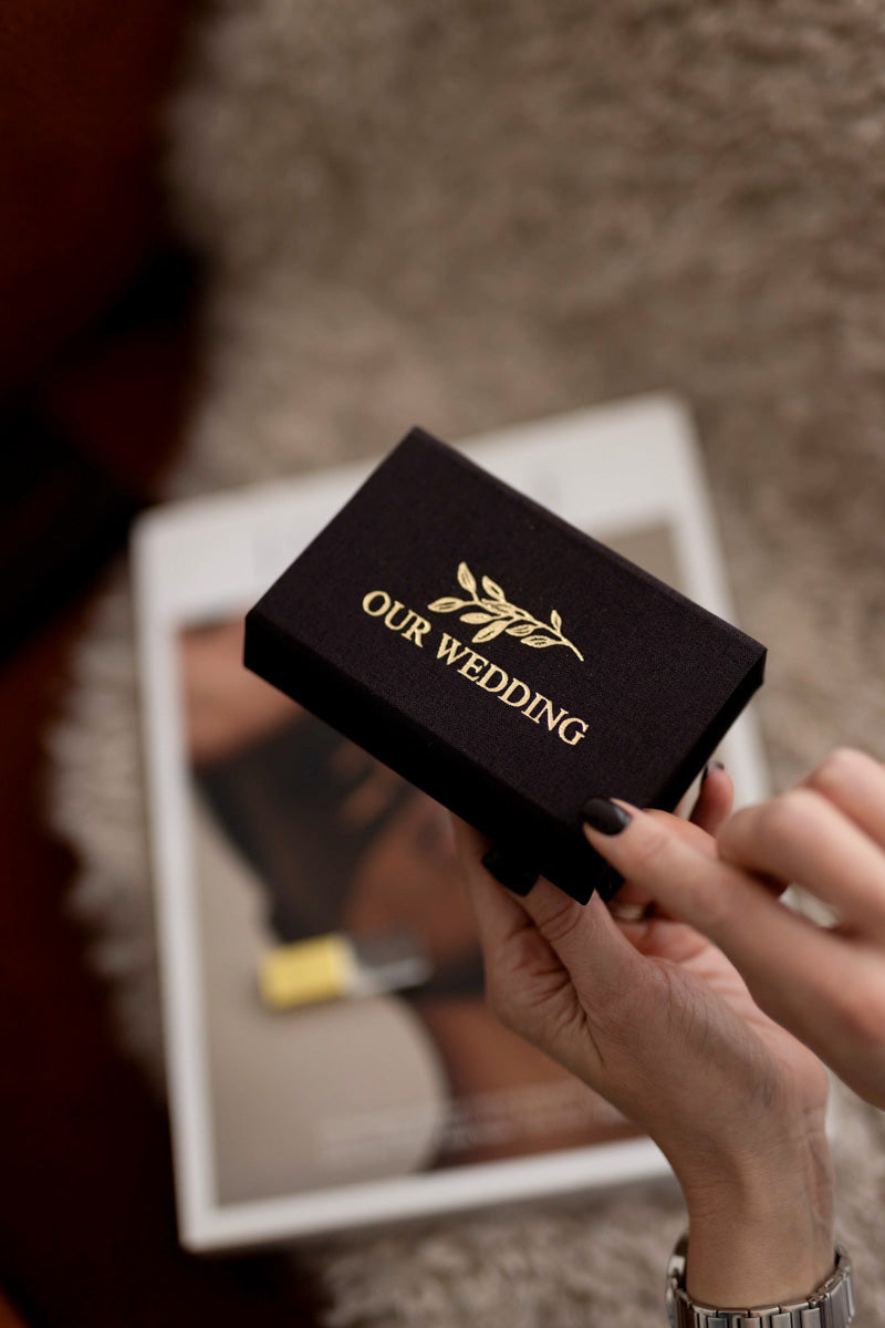 Midnight fabric USB box