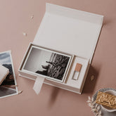 4x6 White fabric photo box