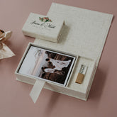 4x6 Marble fabric photo box