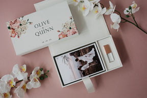 4x6 White fabric photo box