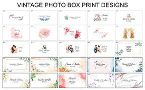 4x6 Vintage fabric photo box
