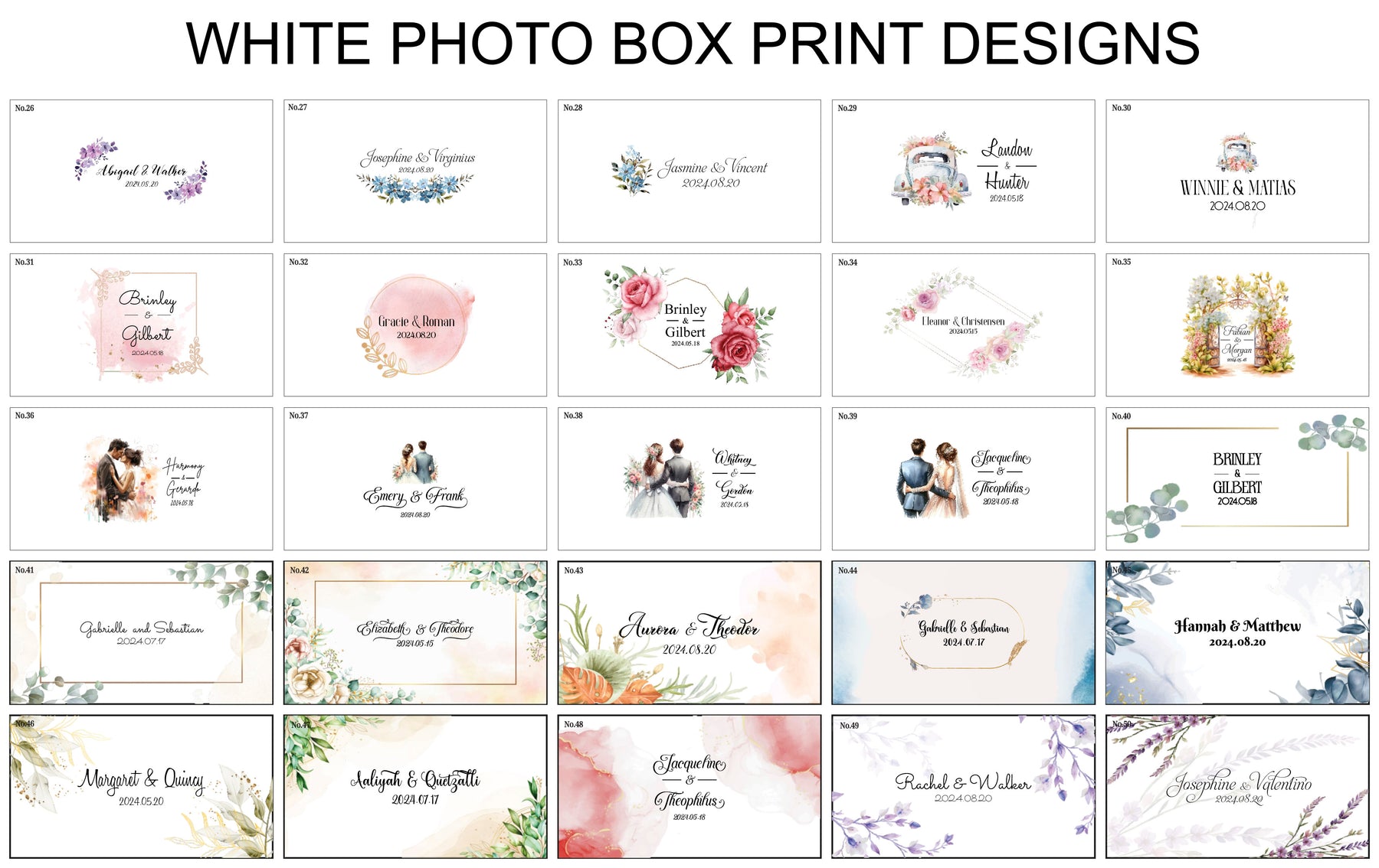 4x6 White fabric photo box